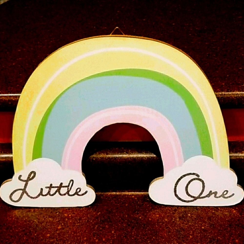 👶🤱NEW Children's "Little One" Rainbow Hanging Wall Art